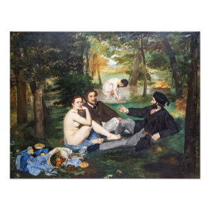 Impression Photo Edouard Manet - Déjeuner sur l'herbe