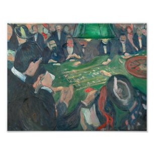 Impression Photo Edvard Munch - À la table de roulette