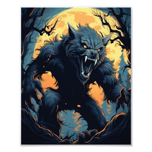 Impression Photo Effrayant loup-garou (Devant)