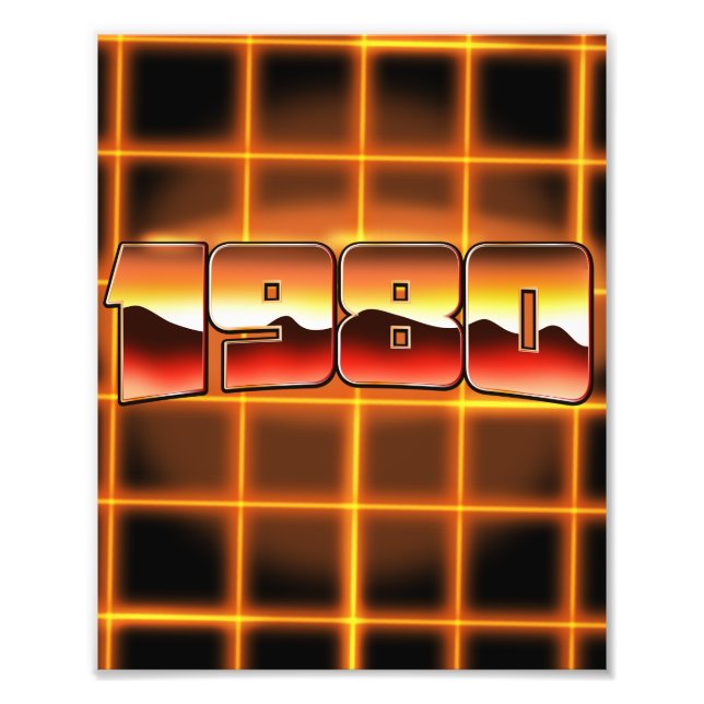 Impression Photo Électronique 1980 (Devant)