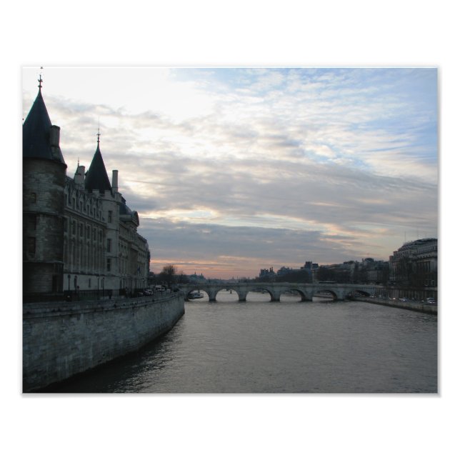 Impression photo élégante avec beau coucher de sol (Devant)