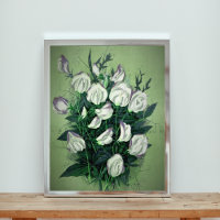 Elégante Fleurs de pois doux blancs