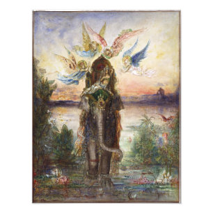 Impression Photo Eléphant sacré par Gustave Moreau