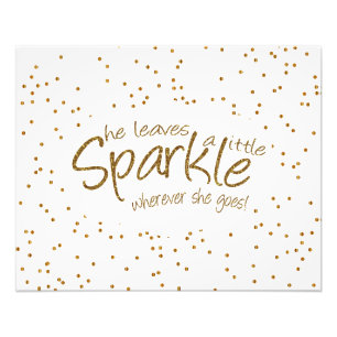 Impression Photo Elle laisse une peu d'étincelle partout où elle 