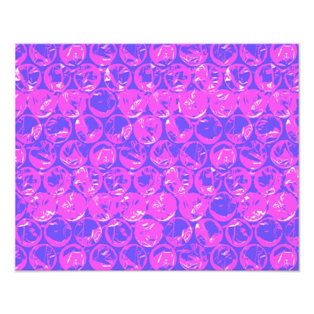 Impression Photo Emballage de bulle pop art violet (Devant)