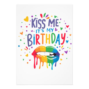 Impression Photo Embrasse-Moi C'est Mon Anniversaire