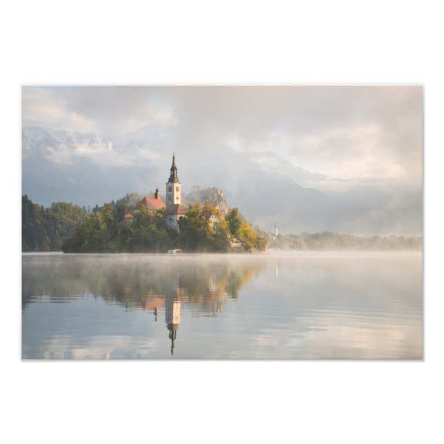 Impression Photo Empreinte solaire du lac Foggy Bled (Devant)