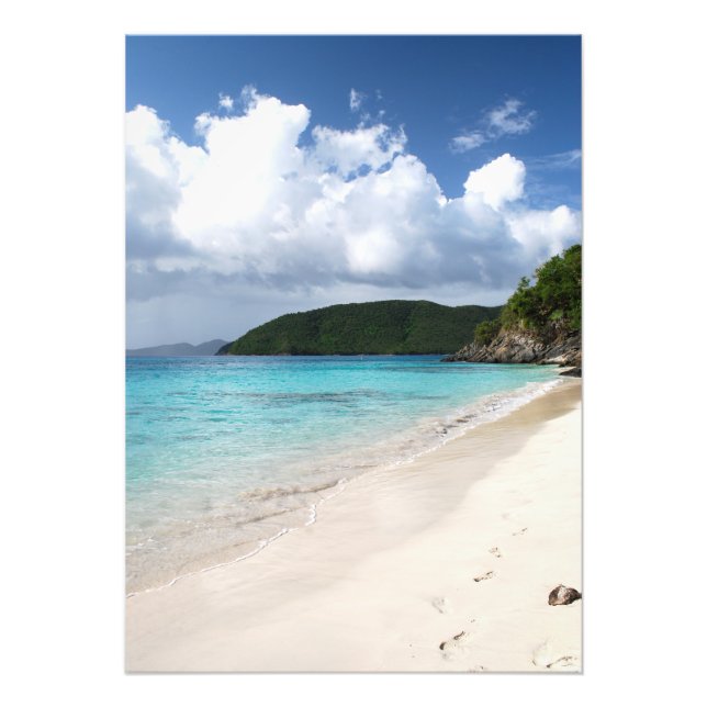 Impression Photo Empreintes Dans Le Sable (Devant)