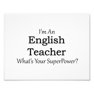 Impression Photo Enseignant anglais