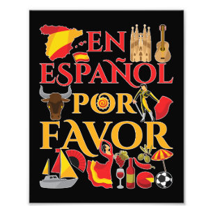 Impression Photo Enseignant Espagnol En Espanol Por Favoriser