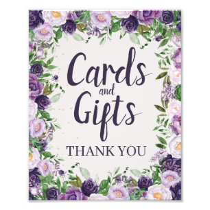Impression Photo Enseigne Purple Peonies Floral Cards and Gifts
