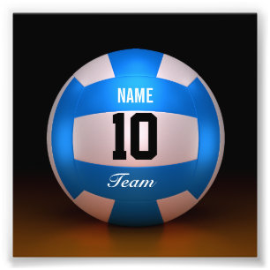 Impression Photo Équipe bleue de volleyball