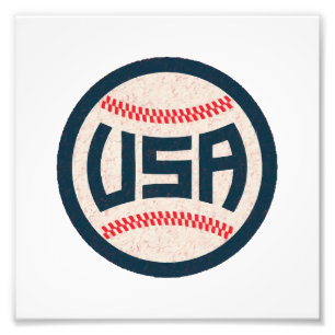 Impression Photo Équipe de baseball USA