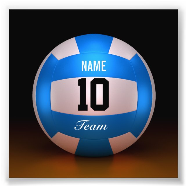 Impression Photo Équipe de Blue Volleyball (Devant)