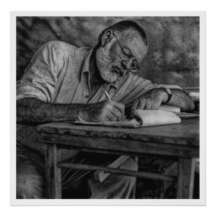 Impression Photo Ernest Hemingway au Kenya