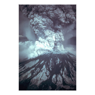 Impression Photo Éruption du Mont Saint Helens Stratovolcano 1980