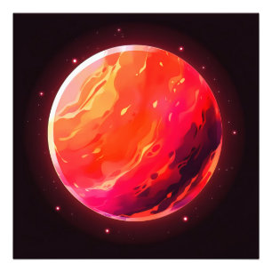 Impression Photo Espace planète rouge