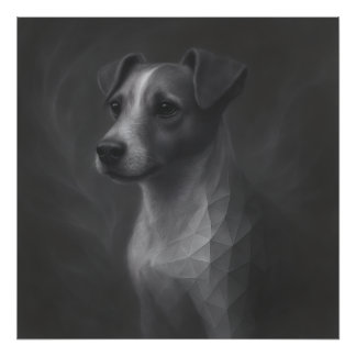 Impression Photo Esprit Vif – Géométrie de Jack Russell