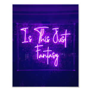 Impression Photo Est-ce juste Imaginaire Neon Signer Citation
