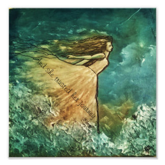 Impression Photo Et elle a fait confiance à son voyage...