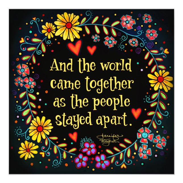 Impression Photo "Et le monde s'est rassemblé" Inspiritisme (Devant)