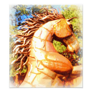 Impression Photo étalon mustang