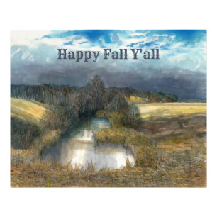 Impression Photo Etanche d'automne peinture aquarelle