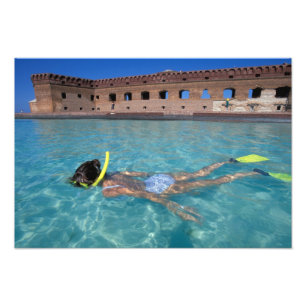Impression Photo États-Unis, Floride Keys, Fort Jefferson, 1846,