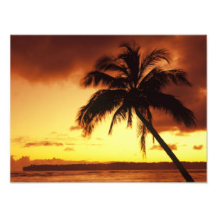 Impression Photo États-Unis, Hawaï, Maui, Coucher de soleil coloré 