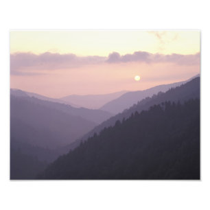 Impression Photo États-Unis, Tennessee. Grandes montagnes fumées