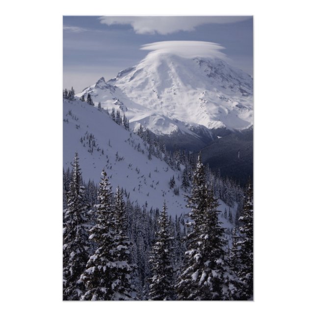 Impression Photo États-Unis, Washington, vue du Mont Rainier (Devant)