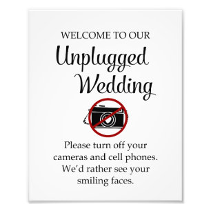 Impression Photo Éteins des téléphones Caméras Cérémonie de Mariage