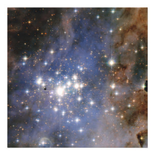 Impression Photo Étoiles de diamant en Carina Nebula Hubble Space