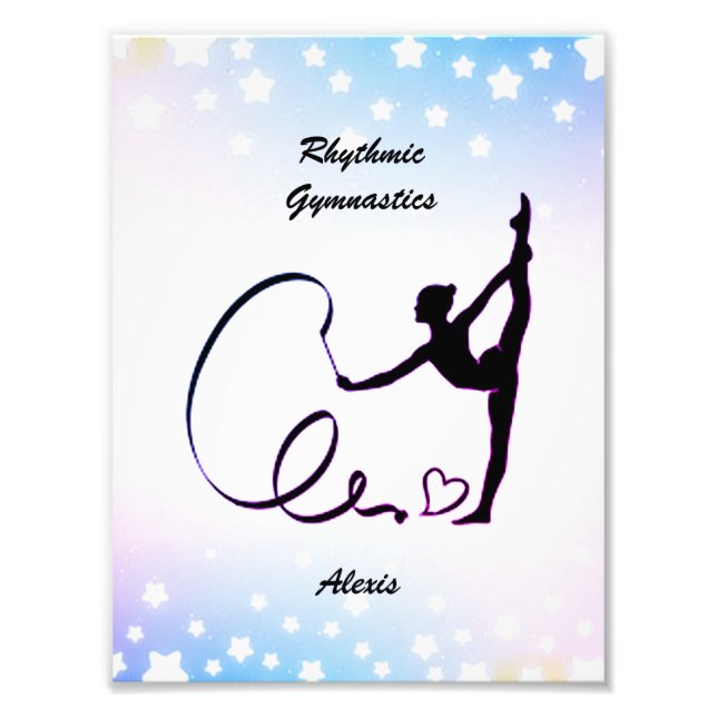 Impression Photo Étoiles de ruban pour gymnastique rythmique (Devant)