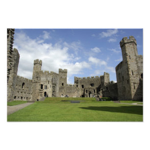 Impression Photo Europe, Pays de Galles, Caernarfon. Château de Cae