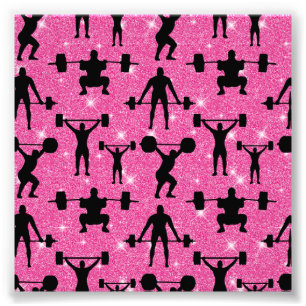 Impression Photo Exercice fitness pour poids Sport Parties scintill