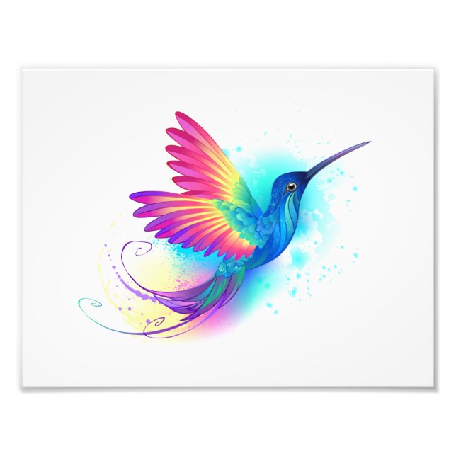 Impression Photo Exotic Rainbow Hummingbird (Devant)