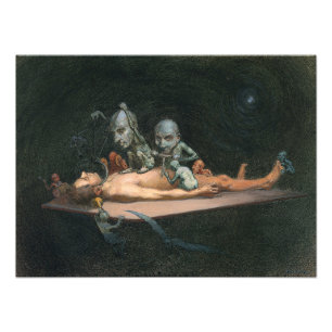 Impression Photo Expérience de mort imminente d'un homme et esprits