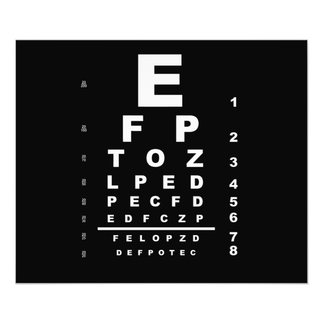 Impression Photo Eye Test (Devant)