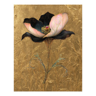 Impression Photo *~* F4 Elégant Flower Gold Vintage 4
