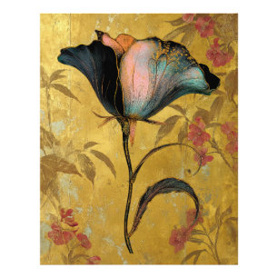 Impression Photo *~* F4 Fleur Élégante Or Vintage 23