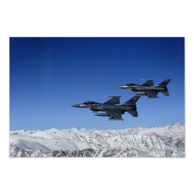 Impression Photo F-16 de l'armée de l'air américaine (Devant)