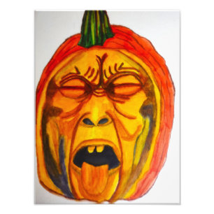 IMPRESSION PHOTO FACE CITROUILLE HALLOWEEN ERIE