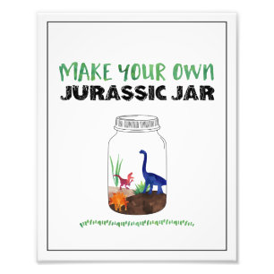 Impression Photo Faites votre propre panneau d'anniversaire Jar Din