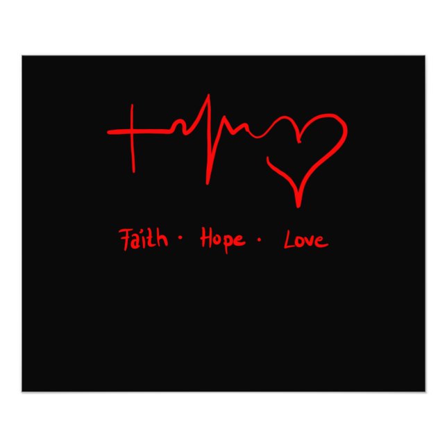 Impression Photo Faith Hope Love (Devant)