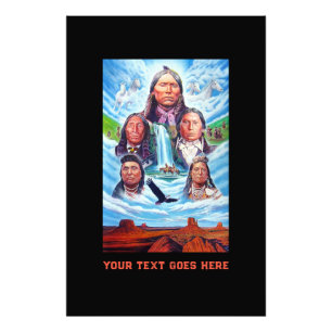 Impression Photo Fameux Amérindiens Chiefs Vertical