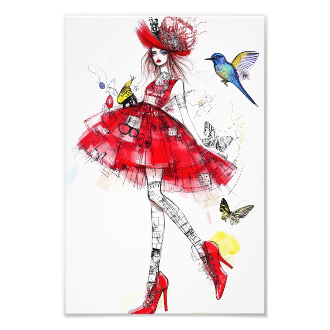 Impression Photo Fashionable Pretty Girl (Devant)