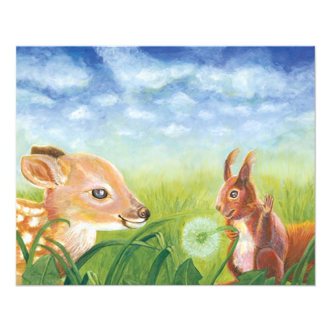 Impression Photo Faune et écureuil (Devant)