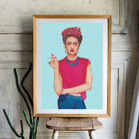Femme en jeans bleu peinture à l'huile  