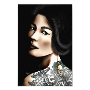 Impression Photo Femme japonaise tatouée